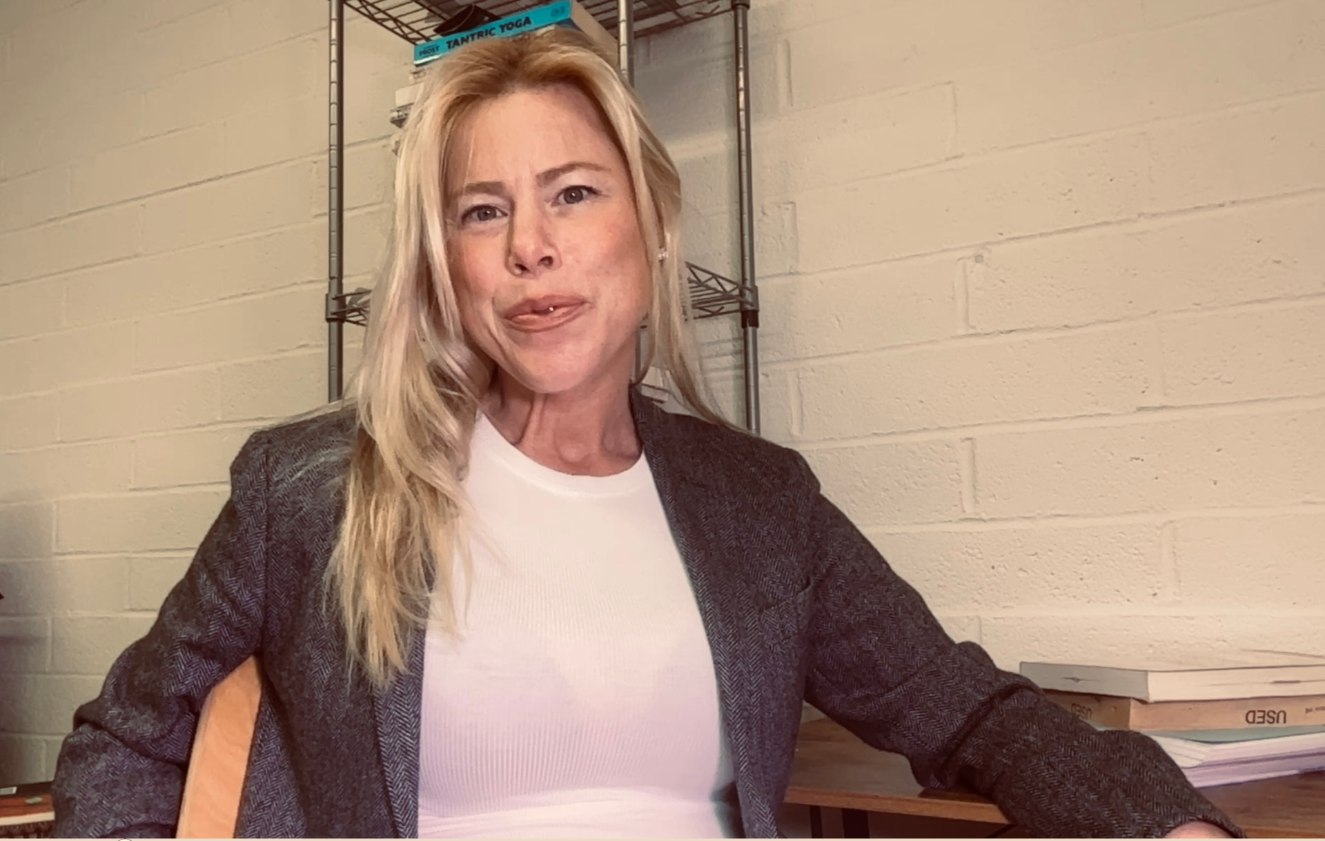 Kelly Ann, lead bookkeeper at San Francisco Bookkeeper, at the SOMA office